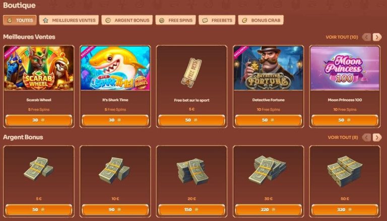 Cleobetra Casino boutique